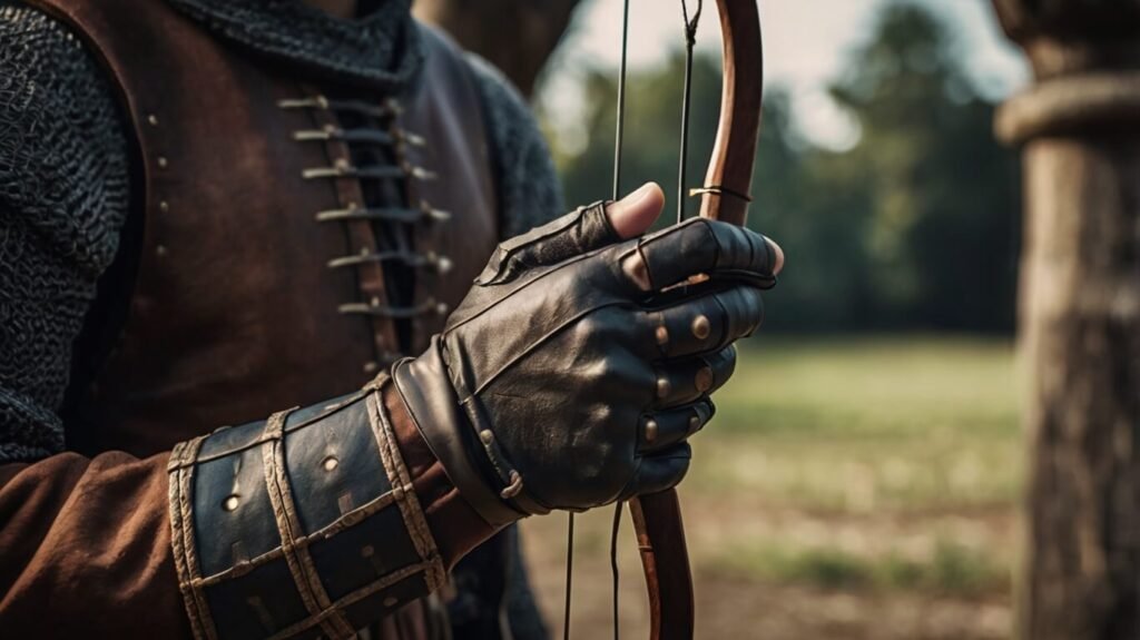 Medieval Archery Draw Hand Glove - CastleLore